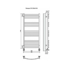 Водяной полотенцесушитель Terminus Палермо П15 500x1136 4620768886515 Хром