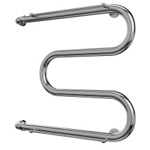 Водяной полотенцесушитель Terminus М-образный 600x500 4620768880391 с полкой Хром