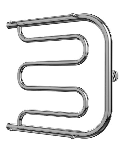 Водяной полотенцесушитель Terminus Фокстрот 600x500 4620768881336 с полкой Хром