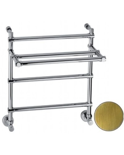 Полотенцесушитель водяной с полкой Margaroli Sole 455/370 бронза