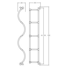 Полотенцесушитель водяной Margaroli Onda 477 хром