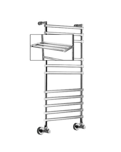 Полотенцесушитель водяной с полкой Margaroli Sole 464/470-11 хром