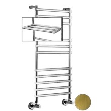 Полотенцесушитель водяной с полкой Margaroli Sole 464/470-11 бронза