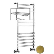 Полотенцесушитель водяной с полкой Margaroli Sole 464/470-11 бронза