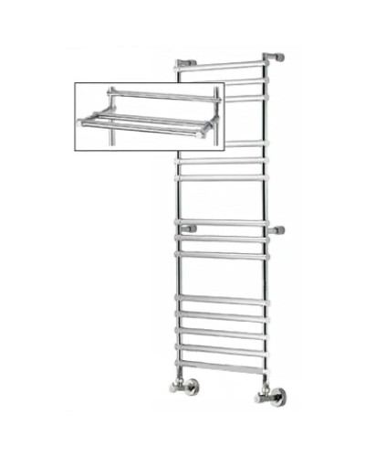 Полотенцесушитель водяной с полкой Margaroli Sole 464/470-14 хром