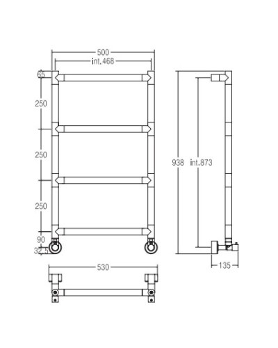 Полотенцесушитель водяной Margaroli Sereno 482/475 бронза