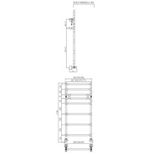 Полотенцесушитель водяной Margaroli Sereno 483/325-8М хром