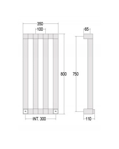 Полотенцесушитель водяной Margaroli Cometa 480-7 хром