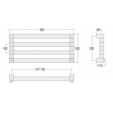 Полотенцесушитель водяной Margaroli Cometa 481-7 хром