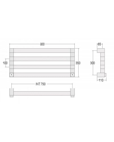 Полотенцесушитель водяной Margaroli Cometa 481-7 хром