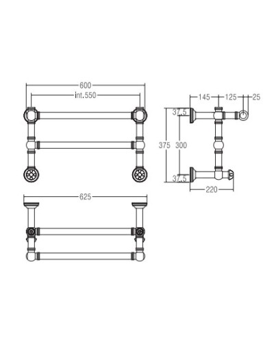 Полотенцесушитель водяной Margaroli Armonia 9-492 хром