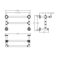 Полотенцесушитель водяной Margaroli Armonia 9-492 бронза