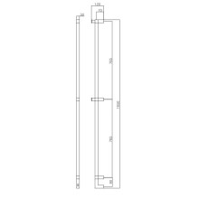 Полотенцесушитель электрический Margaroli Panorama 666-1650 хром 666CRB-1650