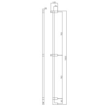 Полотенцесушитель электрический Margaroli Panorama 666-1650 хром 666CRB-1650