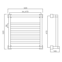 Полотенцесушитель водяной Margaroli Quardi 711/3 хром