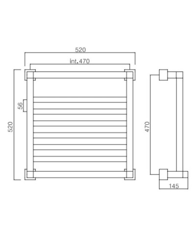 Полотенцесушитель водяной Margaroli Quardi 711/3 хром