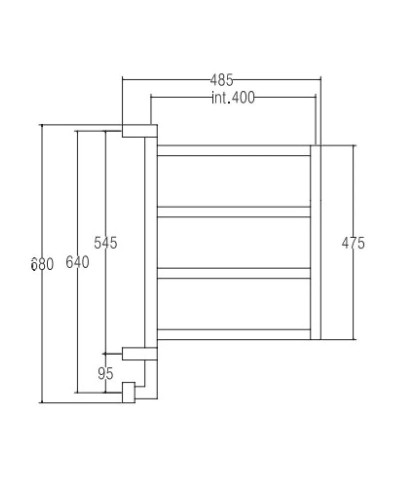 Полотенцесушитель электрический Margaroli Brezza 800 хром