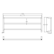 Полотенцесушитель электрический Margaroli Panorama 830/3 хром