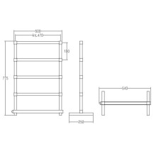 Полотенцесушитель электрический переносной Margaroli Panorama 855 хром