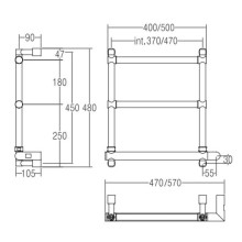 Полотенцесушитель электрический Margaroli Sole 542/3 хром