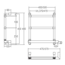 Полотенцесушитель электрический Margaroli Sole 542/3 хром