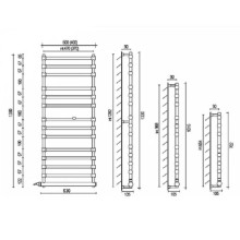 Полотенцесушитель электрический Margaroli Sole 564-14 5644714CRNC