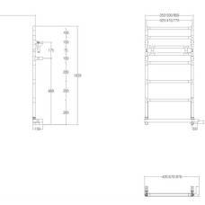 Полотенцесушитель электрический Margaroli Sereno 583-8/475 хром