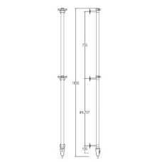 Полотенцесушитель электрический Margaroli Arcobaleno 6161650GOC золото
