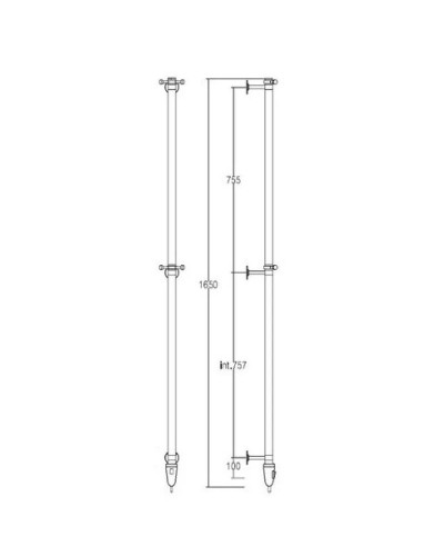 Полотенцесушитель электрический Margaroli Arcobaleno 6161650GOC золото