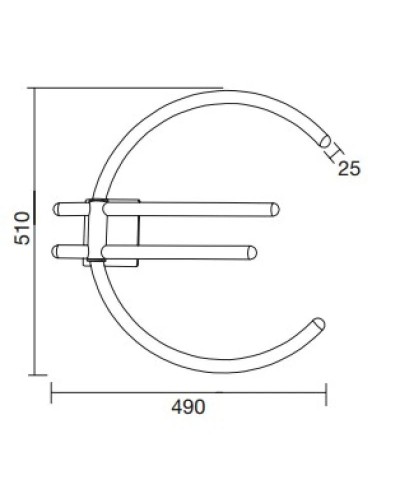 Полотенцесушитель электрический Margaroli Arcobaleno 611 хром