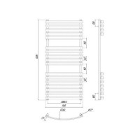 Водяной полотенцесушитель Ravak Elegance 50х120 X04000083677 Хром