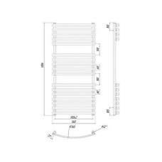 Водяной полотенцесушитель Ravak Elegance 50х120 X04000083677 Хром