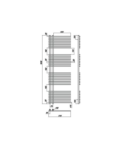 Водяной полотенцесушитель Ravak Style 50х160 X04000083674 Хром