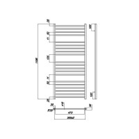 Водяной полотенцесушитель Ravak Norma 50х120 X04000083680 Хром