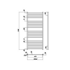 Водяной полотенцесушитель Ravak Norma 50х120 X04000083680 Хром