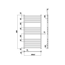 Водяной полотенцесушитель Ravak Degree 50х100 X04000083682 Хром