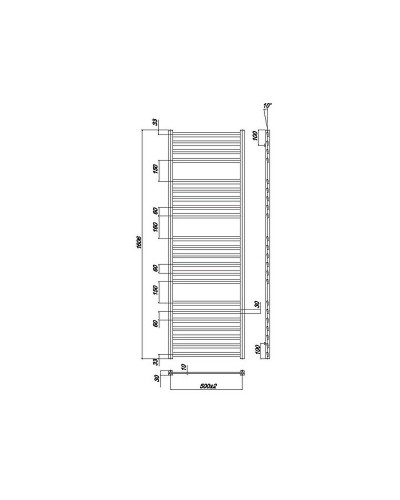 Водяной полотенцесушитель Ravak Degree 50х160 X04000083684 Хром