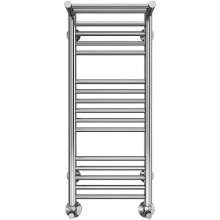 Водяной полотенцесушитель Terminus Аврора П16 300x780 4660059582344 с полкой Хром