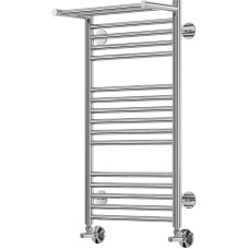 Водяной полотенцесушитель Terminus Аврора П16 400x780 4660059582351 с полкой Хром