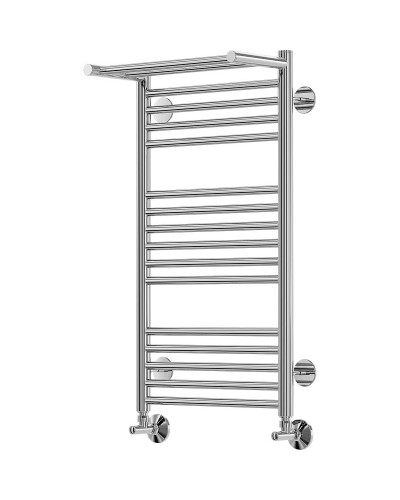 Водяной полотенцесушитель Terminus Аврора П16 400x780 4660059582351 с полкой Хром