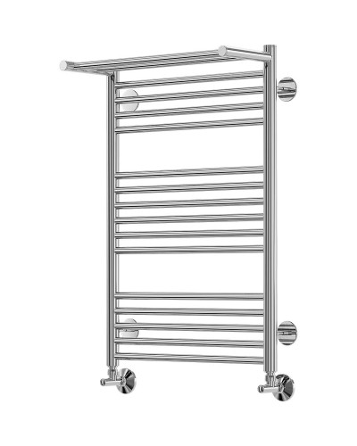 Водяной полотенцесушитель Terminus Аврора П16 500х780 4660059582368 с полкой Хром