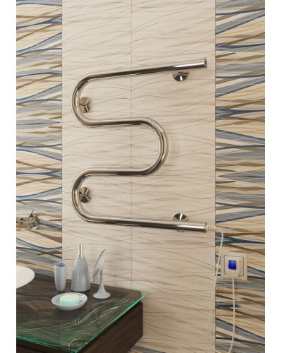 Электрический полотенцесушитель Terminus М-образный 500x500 4620768883910 Хром