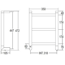 Электрический полотенцесушитель Margaroli Sole 540/S Хром
