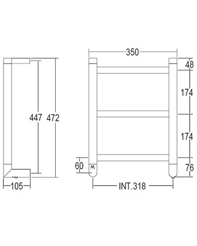 Электрический полотенцесушитель Margaroli Sole 540/S Хром