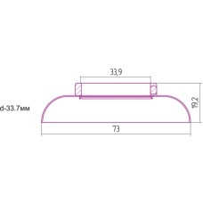 Отражатель декоративный d - 33,7 мм Сунержа 00-1028-0003