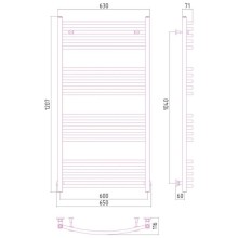 Полотенцесушитель водяной 1200х600 Сунержа Аркус 00-0251-1260