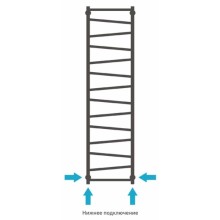 Полотенцесушитель водяной 1600х400 подключение нижнее Сунержа Сирокко 00-0253-1640