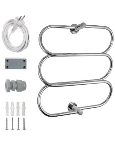 Электрический полотенцесушитель Energy Aura 600х600 EETR0AURA0606000000 Хром