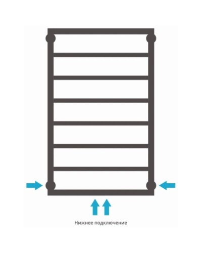 Полотенцесушитель водяной 800х500 Сунержа Канцлер 00-0254-8050
