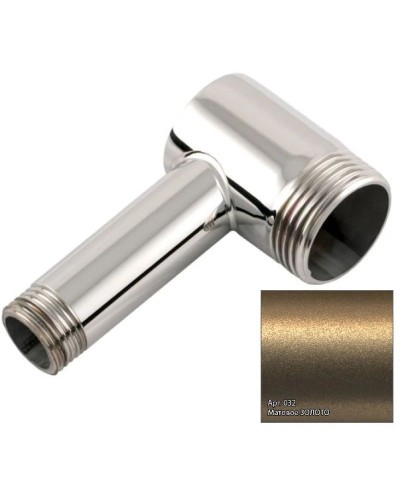 Уголок переходной 1" нар.р. - 1/2" нар.р. золотой матовый Сунержа 032-1506-0112